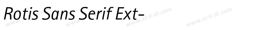 Rotis Sans Serif Ext字体转换 Rotis Sans Serif Ext字体转换